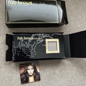 Fab Brows Lux Duo Stencil Eyebrow Kit- Light Brown/Medium Brown Powder Makeup